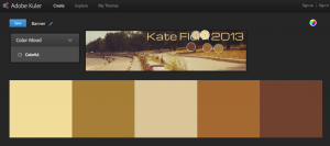 I uploaded my banner image to generate my e-portfolio's CSS color scheme. 