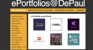 Find answers to all your questions at ePortfolios@DePaul! 